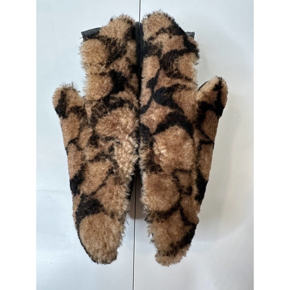 Coach Holly Signature Shearling Loafers Slipper Saddle Size 8 MSRP $275.00 - Picture 9 of 9